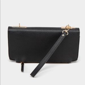 Francesca’s Olivia Classic Saffiano Wallet - Black
